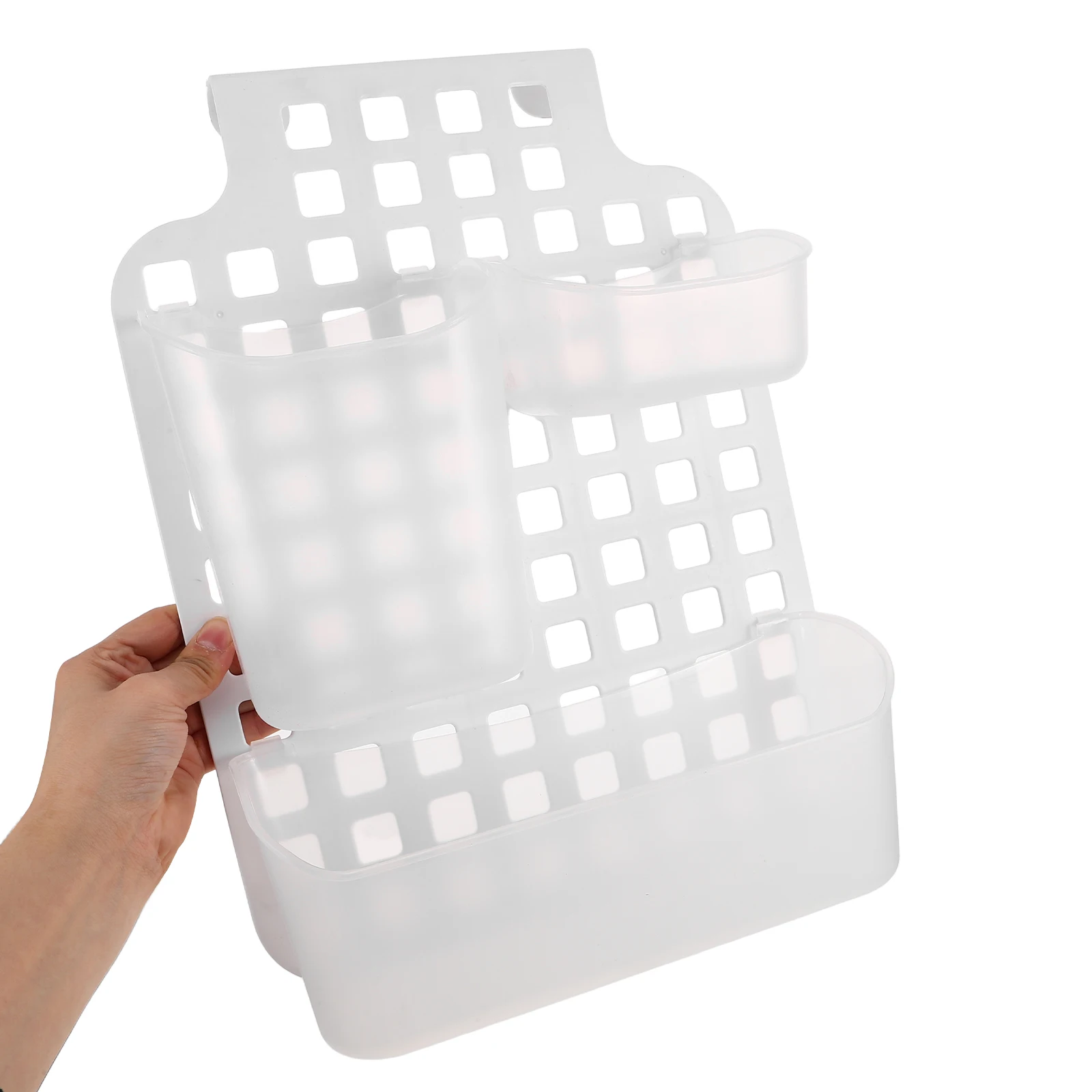

Bathroom Storage Organizer Hanging Basket Durable Material Mesh Design Spacesaving Portable Solution For Toiletries