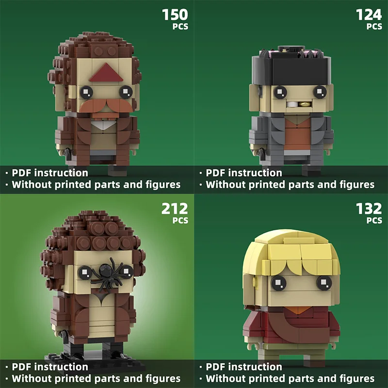 

Suitable for collection by enthusiasts human-shaped building block set classic movie scene