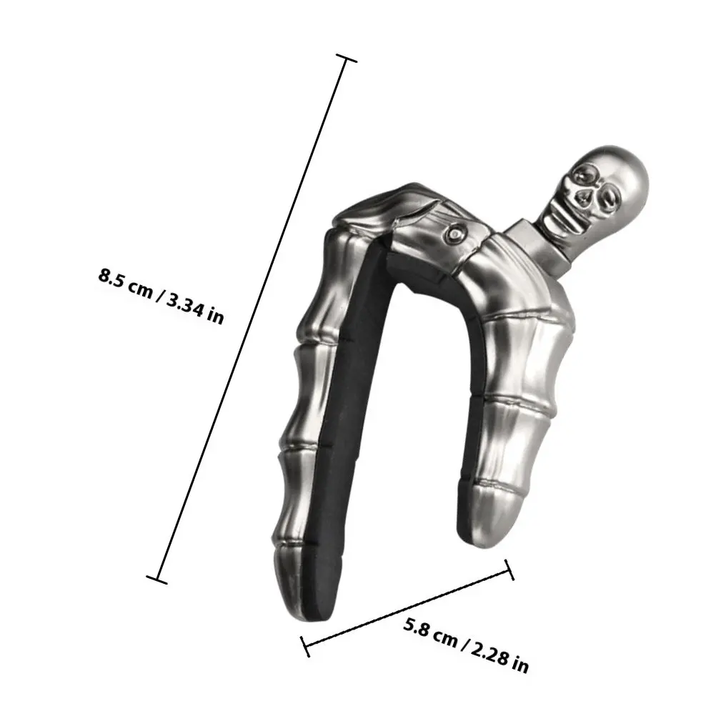 Skull Head Guitar Capo Exquisite Metal Guitar Clamp for Acoustic Classical Ukulele Tone Modifier Multi-Function Capo