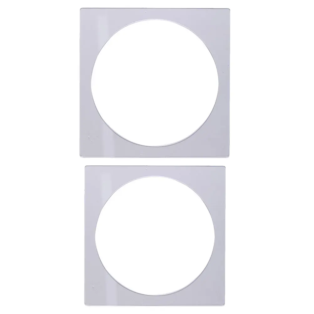 

2pcs Square Layer Mold Acrylic Board Scraping Plate Reusable Baking Tool Frost Form Sheet Kitchen Cake Molding Tool Easy Clean