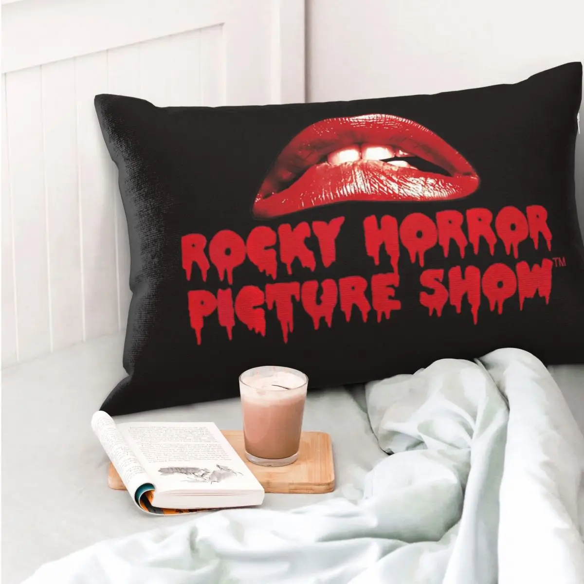 

Декоративная наволочка-подушка с логотипом Rocky Horror Picture Show в форме губ, прямоугольная, для спальни, дома, для комфорта, для декора кровати