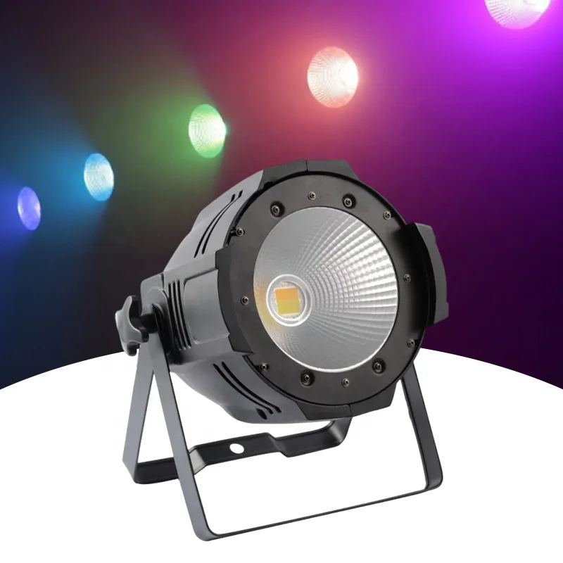

200W COB PAR LED Spotlight for Studio Theater Wedding DMX512 Controlled Warm White Light Aluminum Body for DJ Hotels