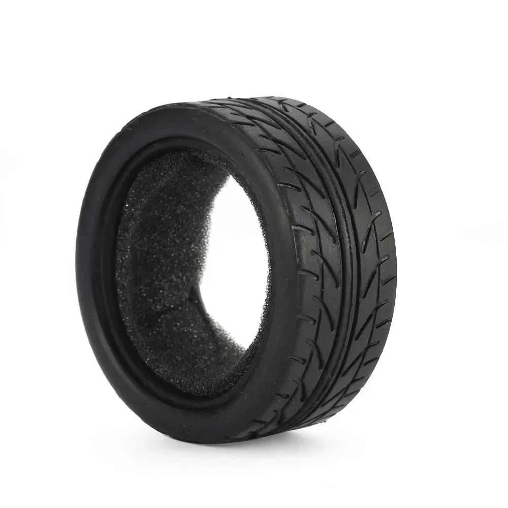 4PCS 1/10 Medium Grain Drift RC On-road Car Rubber Tire 65mm Wheels Soft Tyre Skin for Traxxas Tamiya HPI Kyosho Racing HSP Part