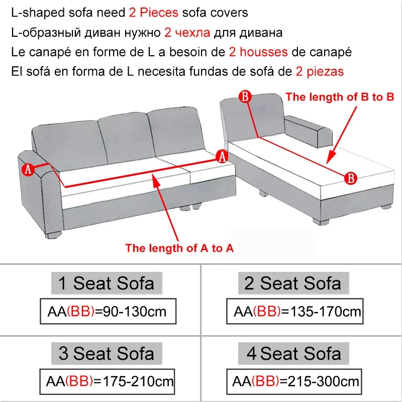 1/2/3/4 seater Hullámkrepp Dívány Borult Tartam Háromüléses kanapé fedezze Tömített Utcasarok Háromüléses kanapé slipcover Hátvéd számára haza Rugós Zsölly fedezze