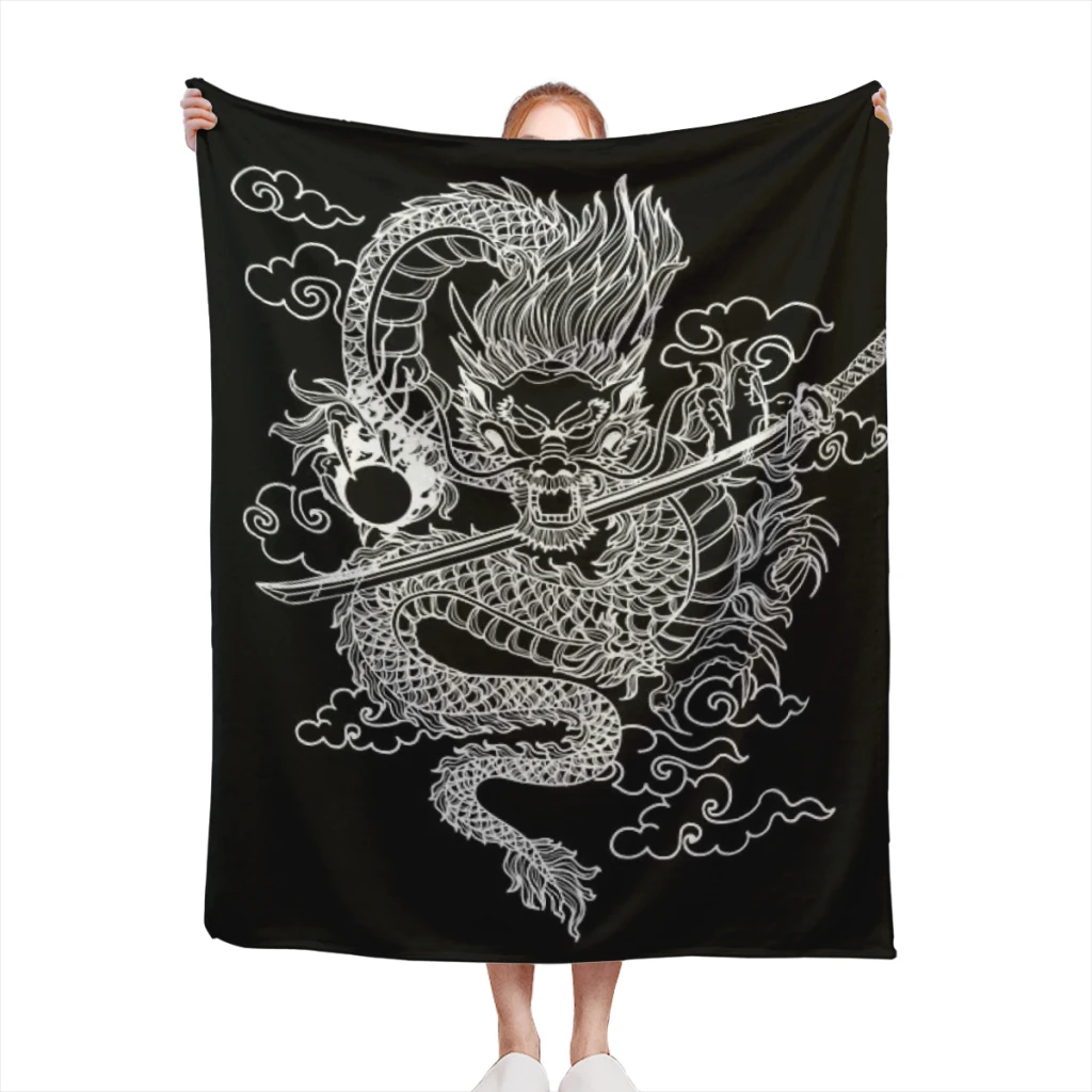 

Black-Myth-Wukong Blanket Soft Throw Blanket for Home Bedroom Bed Sofa Picnic Travel Office Rest Cover Blanket Kids