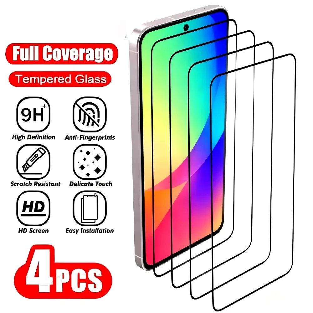 

Tempered Glass For Samsung A17 A07 A56 5G A55 A16 A54 A53 A36 A15 A35 A33 A06 A52 S25 Ultra S24 FE S22 S23 Plus Screen Protector