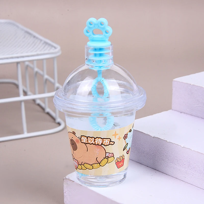 Cartoon Cute Milk Tea Cup Shape Kabibara Bubble Gum Portable Bubble Blowing Toy