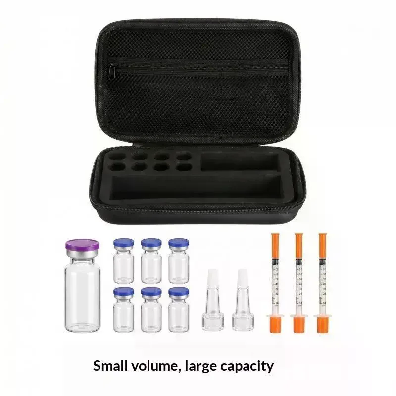 Insulin Vials Storage Case EVA Portable Resistant Waterproof Organizer Diabetics-Large Capacity Protector Boxes Safe
