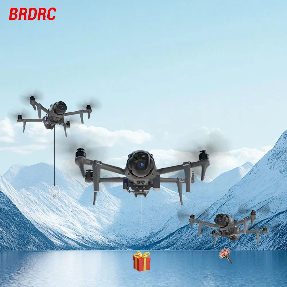 BRDRC Airdrop-System für DJI Mavic 4 Pro Drohnenzubehör Werfer Nutzlast Dropper Werfer Angelköder/Geschenk