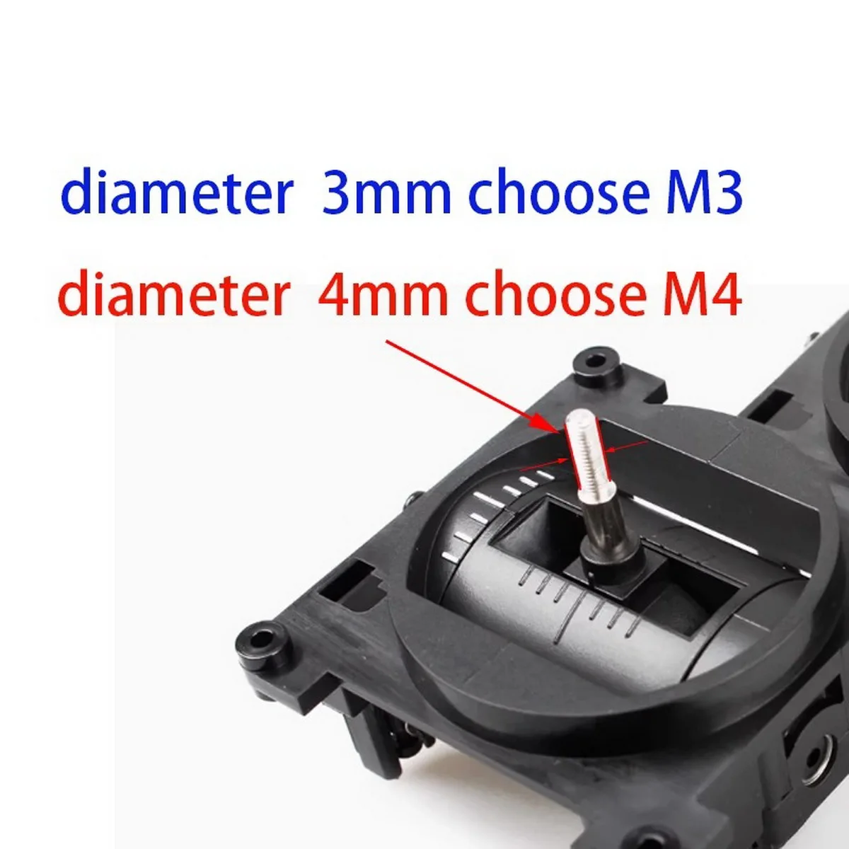 RadioMaster M3 M4 Transmitter Stick Ends for 3mm (TX12 & ZORRO) 4mm (TX16S&BOXER) Futaba JR Spektrum RadioLink RC Transmitters