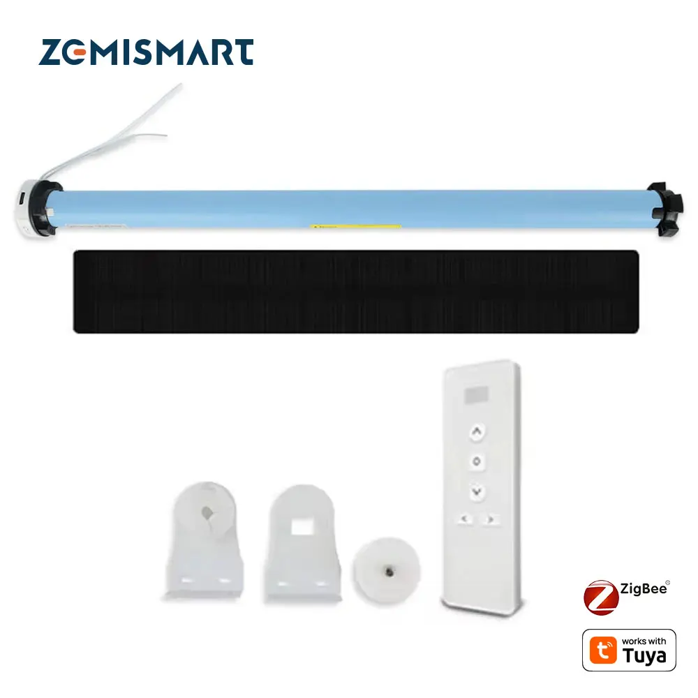 Zemismart Smart Zigbee Roller Shade Motor Built in Battery for 37 38mm Tube Work with Tuya Smart Life APP Alexa Google Home