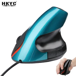 Ergonomic Vertical Mouse USB Plug Wired Right Hand Computer Gaming Mice 1.5m Line Length Optical Mouse Gamer Mouse for Laptop PC