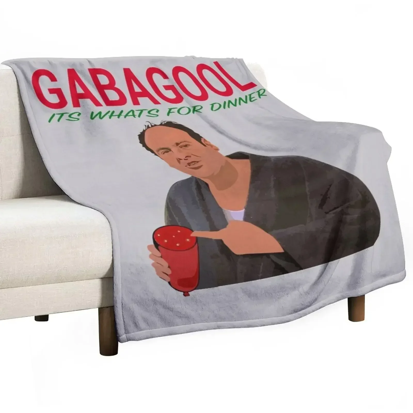 

Gabagool - It's What's For Dinner - Tony Soprano Throw Blanket manga Flannel Fabric Blankets