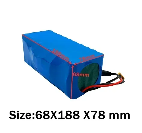 36V 10S4P 200Ah Lithium-ion Battery Pack 42V, 600W, 30A, Suitable for Bicycles, Cars, and Electric Scooters,with Built-in BMS