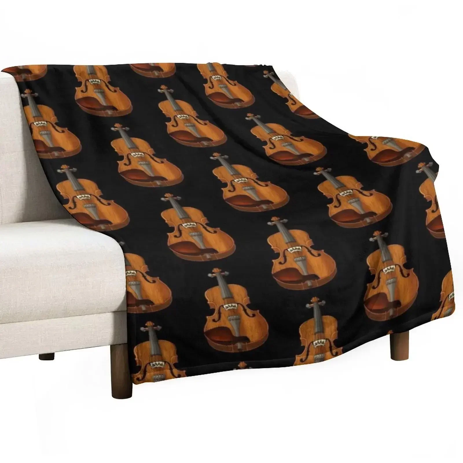 Violin Throw Blanket Blankets For Baby Furry Vintage Blankets