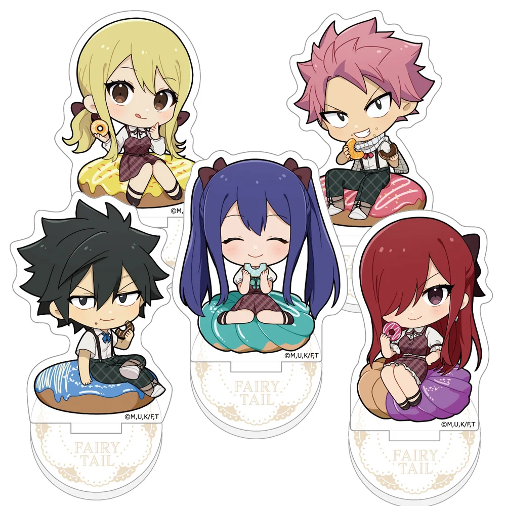 FAIRY TAIL Natsu Dragneel Lucy Heartfilia Gray Fullbuster Erza Scarlet Wendy Marvell Official HD Acrylic Stand Desktop Decor