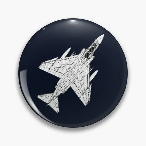 

F4 Phantom Fighter Aircraft Soft Button Pin Hat Women Cute Brooch Collar Creative Funny Decor Gift Lover Jewelry Cartoon