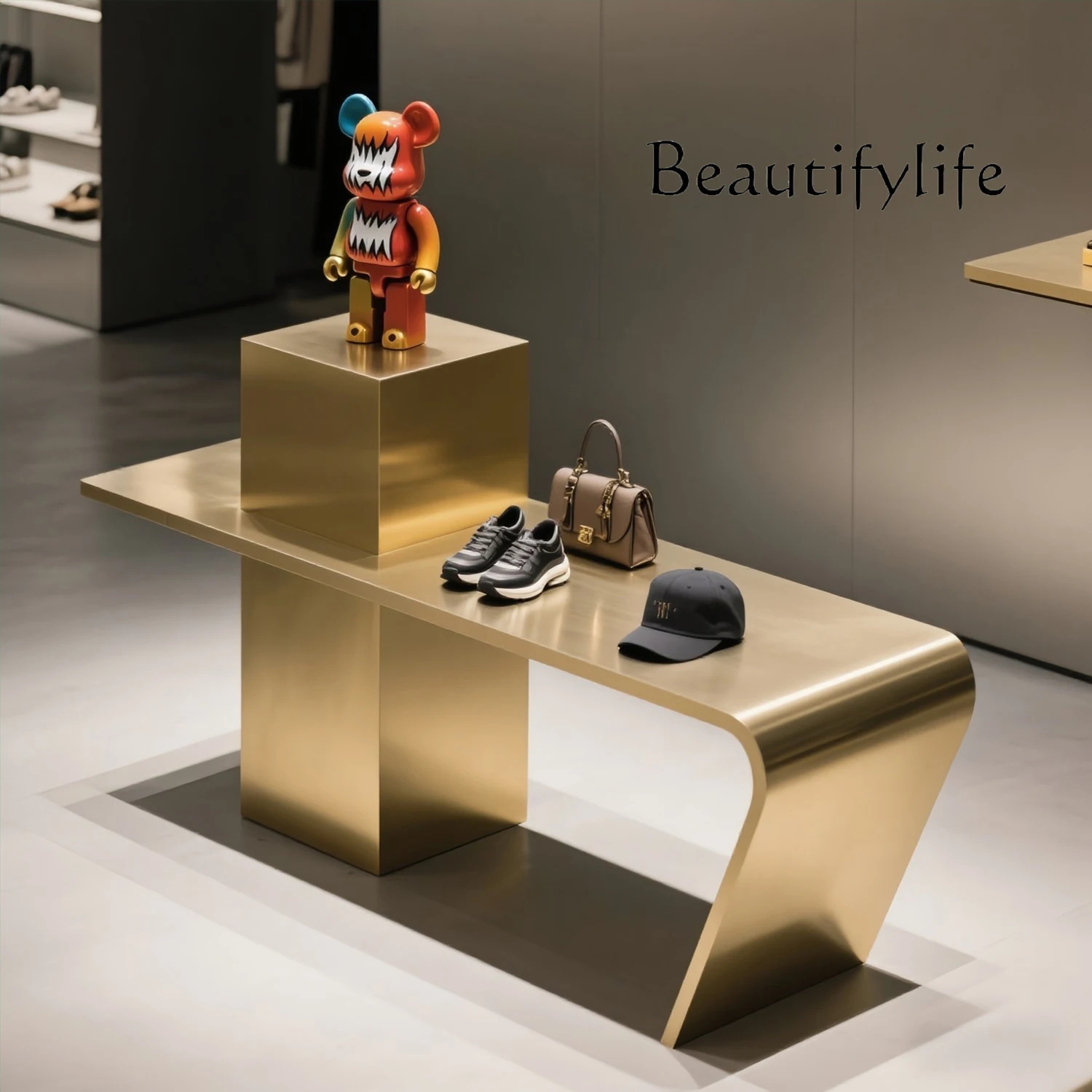 

Clothing store, Nakajima table, women's clothing store, simple and modern display cabinet, shoe and bag display table in the mid