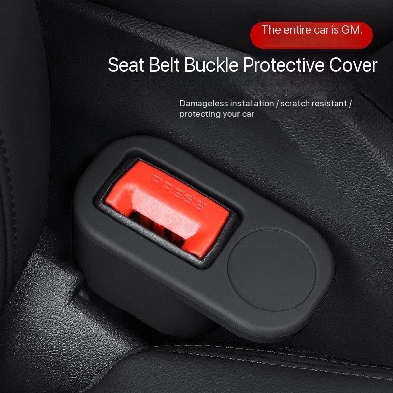 1-Piece Safety Belt Socket Protective Cover Universal Car Seat Belt Plug Base Protective Cover Seat Latch Anti-Collision Anti-Slip Cover Fastener - view 6