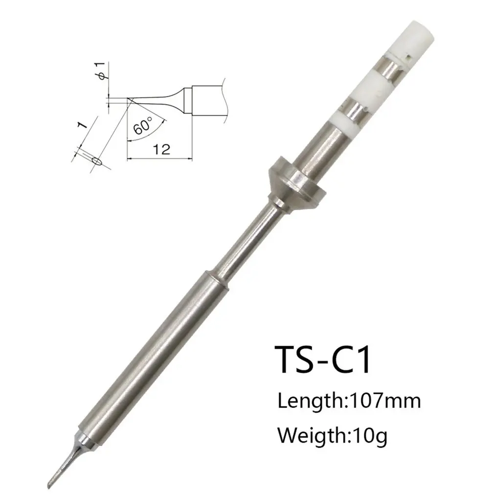 TS100 Soldering Iron Soldering Iron Tip Replacement Bit Head B2 BC2 C4 D24 K I Ku ILS C1 Lead Free soldering iron accessories