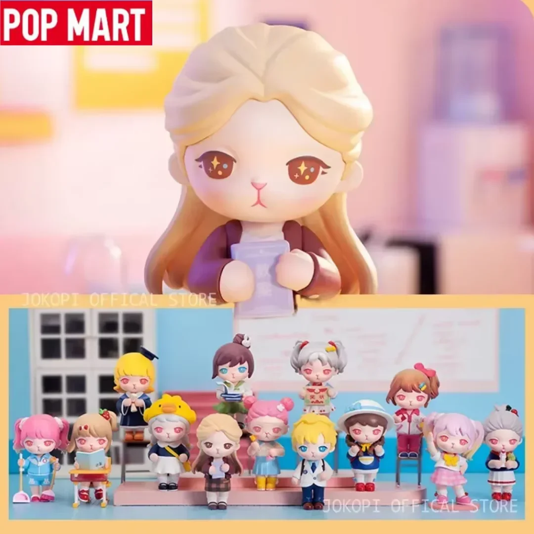 

POP MART Bunny School Campus Series - Mystery Blind Box Figure Original Anime Doll Collection Desktop Ornament Toy Guess Bag