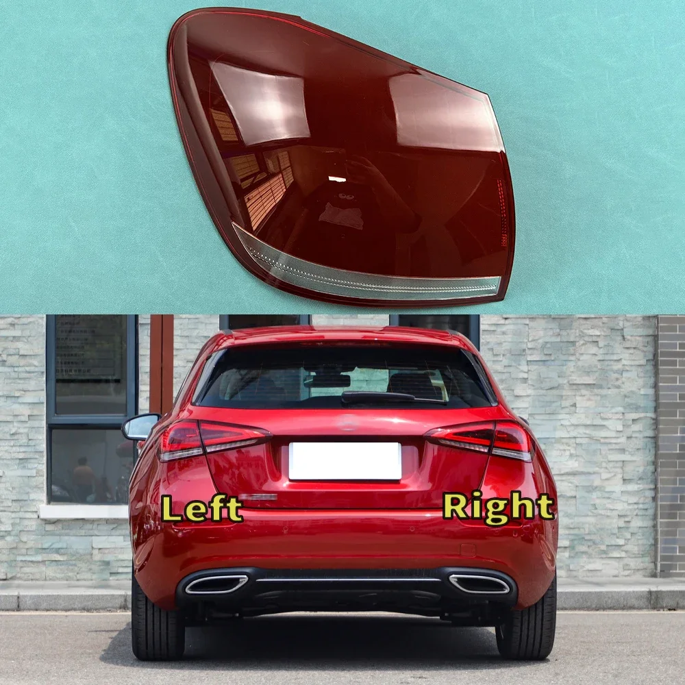 

For Mercedes-Benz A-CLASS W177 Hatchback 2019 2020 2021 2022 Car Accessories Outer Tail Lamp Cover Brake Lights Shell Plexiglass