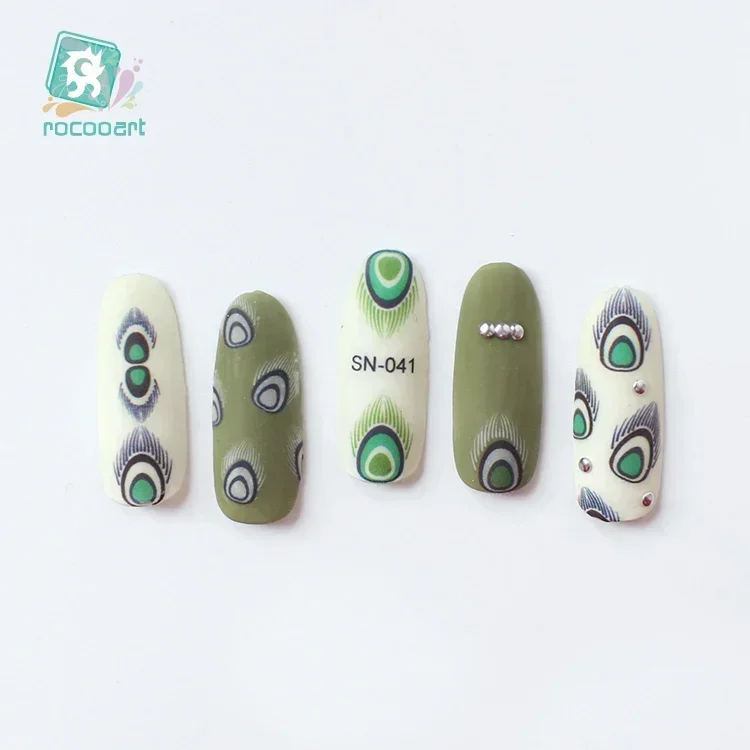  Glowing Water Nail Stickers Letters Feathers Devil Eyes Designs Sliders For Nail Decals DIY Manicure Luminous Nail Art