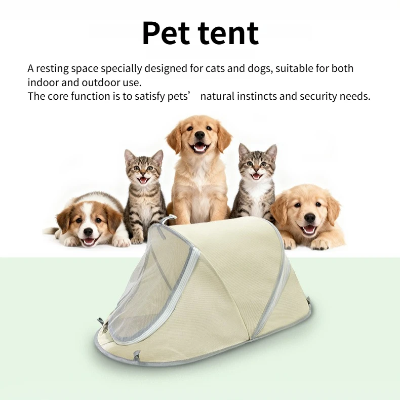 

Portable Folding Pet Tent for Dogs Cats Indoor Outdoor Camping Travel Lightweight Carry