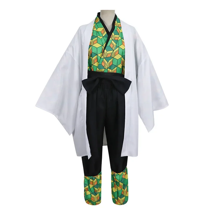 

Anime New Cosplay Costume Kimetsu No Yaiba Sabito Kimono Cape Men Halloween Costumes