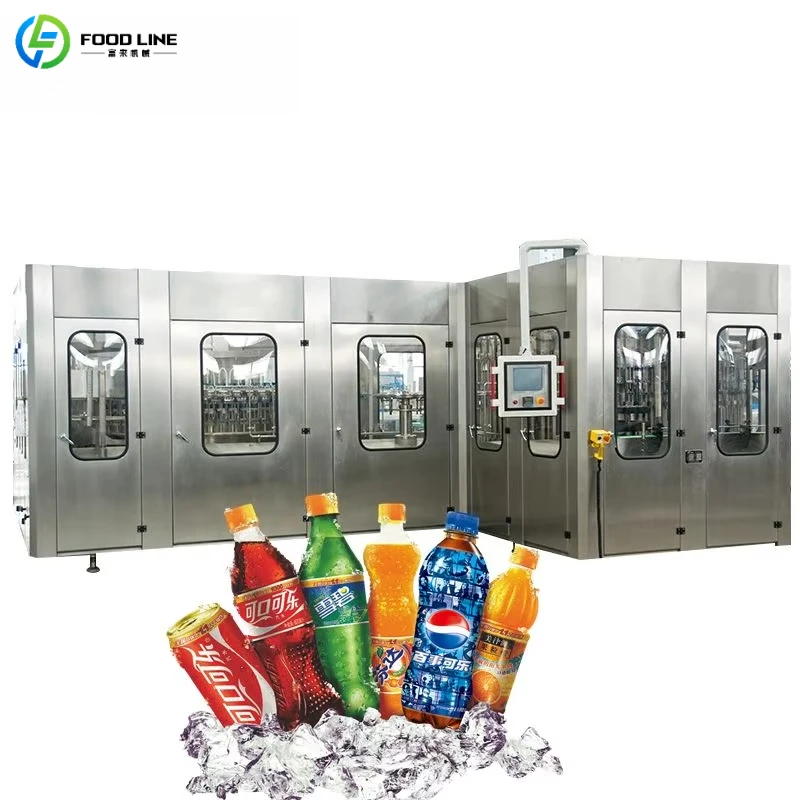Customized Full Automatic Can Filling Production Line High Efficiency Carbonated Drink Liquid Filling Machine for Soda Factory