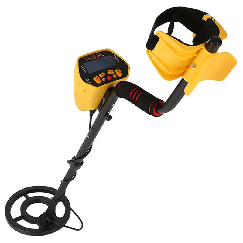 GC1028 Sensitivity Adjustment Underground Metal Detector LCD Display Treasure Digging Equipment Waterproof Detection Panel