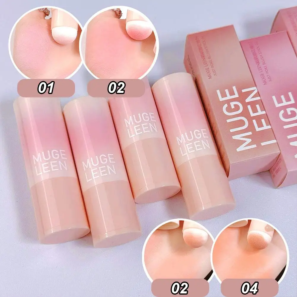 Double-End Blush Stick Zacht Gezicht Verhelderende Contouren Blusher Perzik Make-Up Wang Roze Tint Poeder Cosmetica Korean Shad G9s6