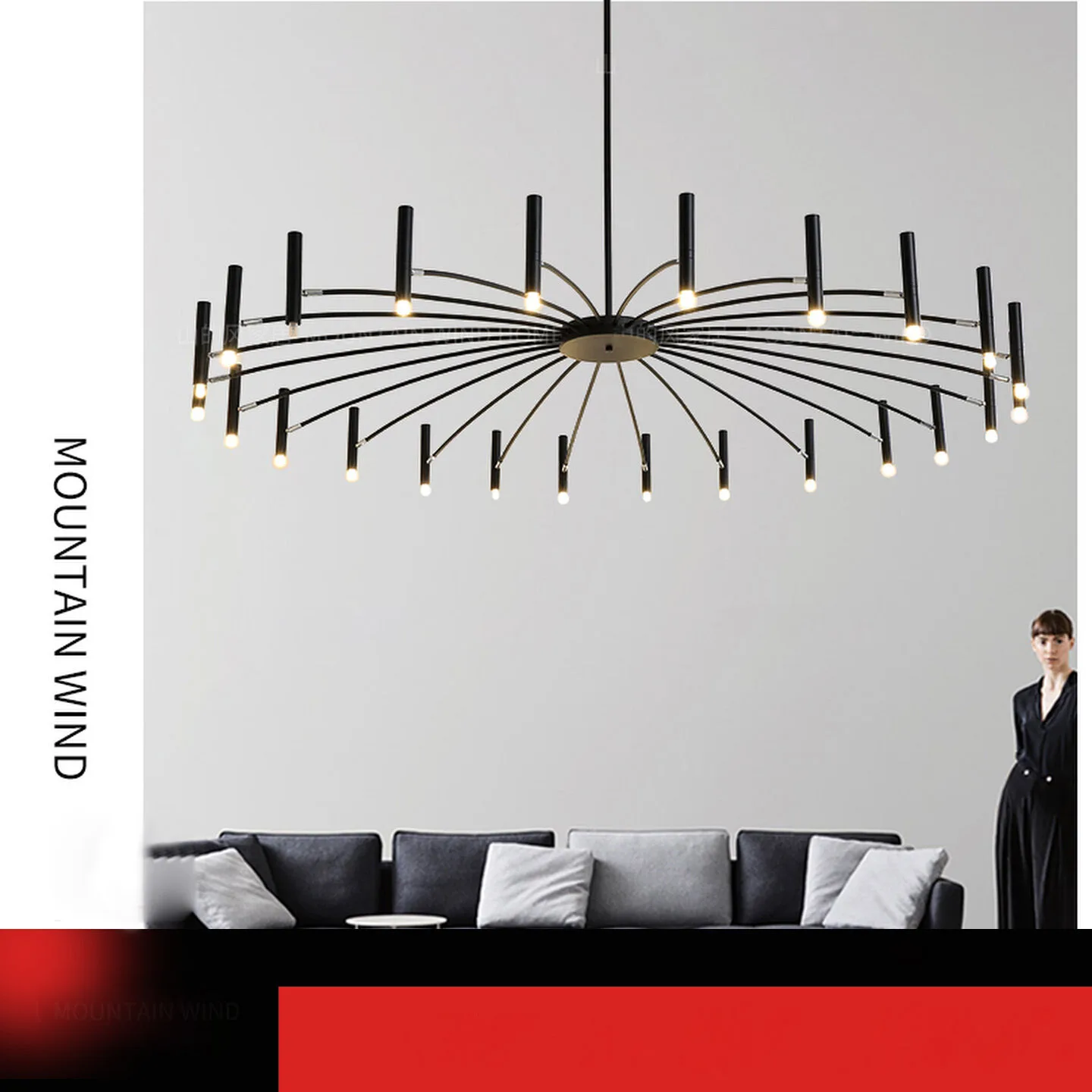 Modern Minimalist Pendant Light, Nordic LED Hanging Ceiling Lamp, Kitchen Dining Room Decor, Creative Simple Chandelier