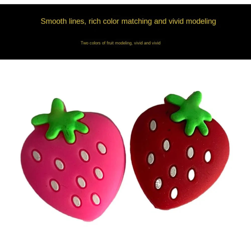 Strawberry Tennis Racket Shock Pad Silicone Buffer Tennis Racquet Shock Absorber Lovely Personality