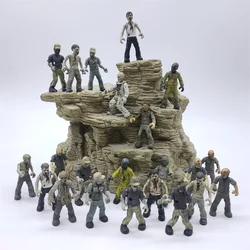 5pcs no repeat 5-6cm walking zombie action Figures Dolls PVC kids collection model toy