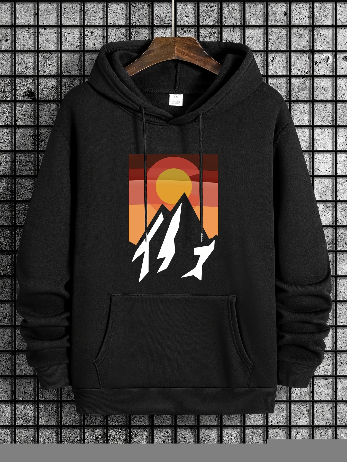 

Толстовка с принтом Mountain and Sunrise, удобная одежда для мужчин, мужской повседневный пуловер с капюшоном и длинными рукавами, уличная толстовка 2026
