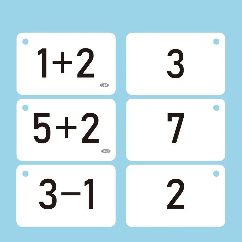 Within 20 Mathematics Question Cards for Early Childhood Transition and Cognitive Learning Arithmetic Cards