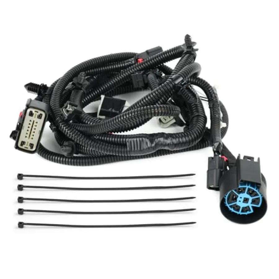 

Rear Bumper Trailer Tow Wiring Harness Assembly for Ford F-150 2015-2020 with Parking/Reverse Aid HL3Z-13A576-A HL3Z13A576A FL3