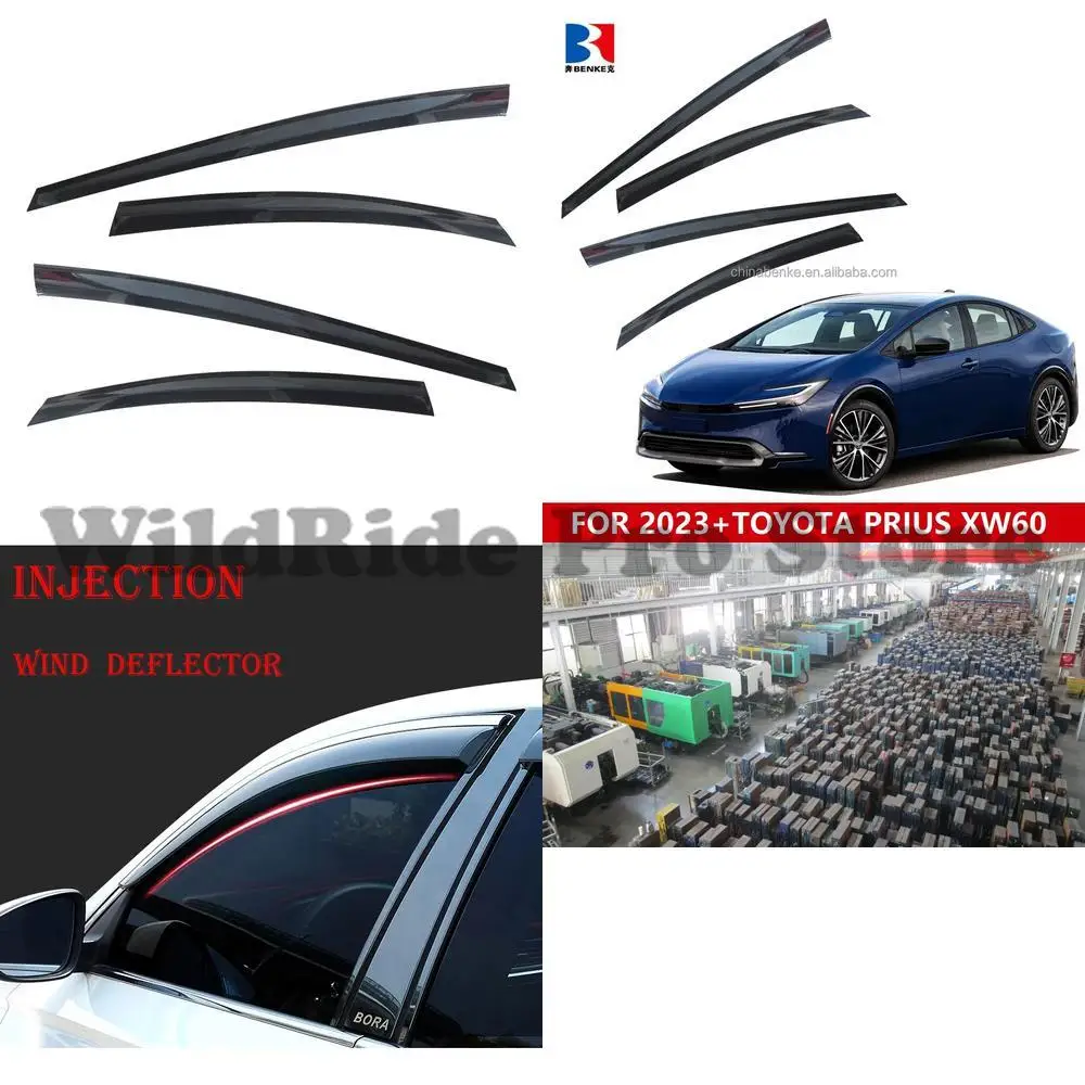 

1 set For Toyota Prius XW60 2023 Window Sunshade Vent Sunshade Rain Deflector Windshield Shield