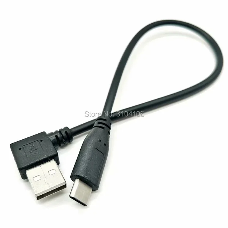 

type-C to USB3.0 A male adapter cable type-A male to USB3.1 type-C 90 Degree Right&Left Angled bent bending short cable 30cm