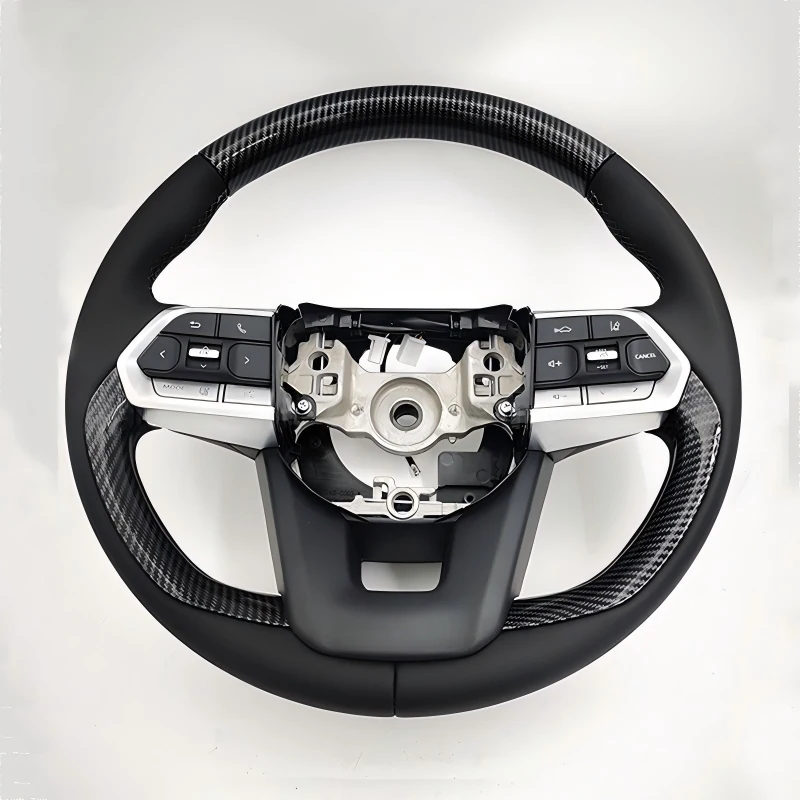 Multifunctional Custom Carbon Fiber Steering Wheel With Custom Stitching Multiple Color Options Interior Mod Parts view 6