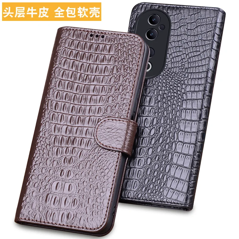 

Wobiloo Luxury Genuine Leather Wallet Cover Business Phone Cases For Vivo S19 S17 Pro Ultra Cover Credit Card Money Slot Case