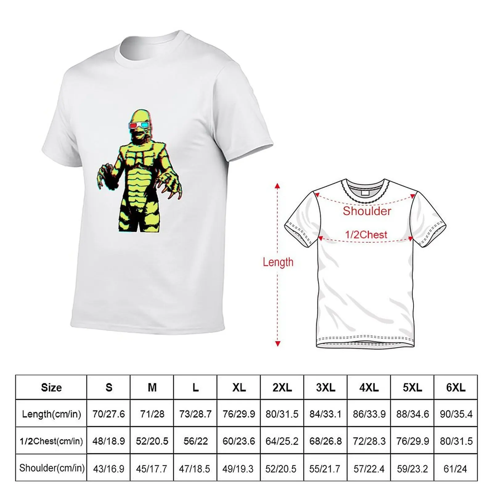 3D Creature T-Shirt man graphic t shirt anime tshirt T-Shirt