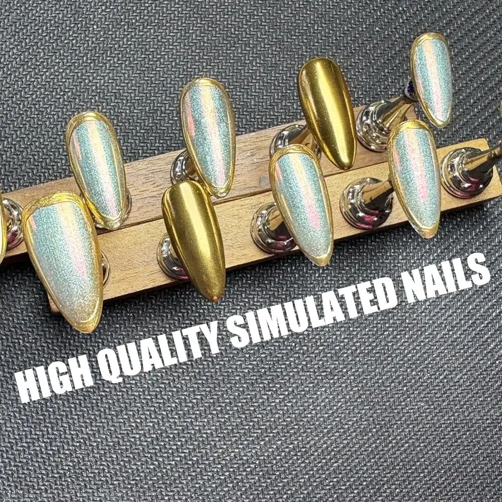 

Французские накладные ногти Kawaii Starlight Sparkle Cute Cool Press Европейский полностью носимый миндалевидный чехол для ногтей ручной работы D3N8