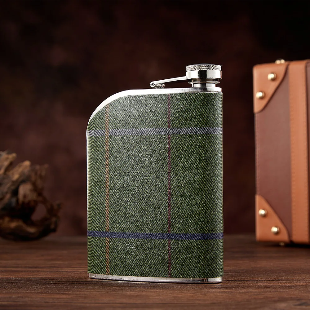 Portable 304 food grade Ssquare Flagon Whiskey Vodka Wine Pot Hip Flask Set Alcohol Drinking pocket Bottle outdoor camping