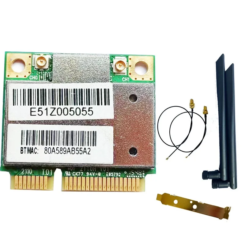 Nueva antena de tarjeta inalámbrica para ATHEROS AR5B22 300Mbps 2,4G/5G Wifi Bluetooth 4,0 para Samsung/ Dell /ACER /Toshiba /ASUS/MSI