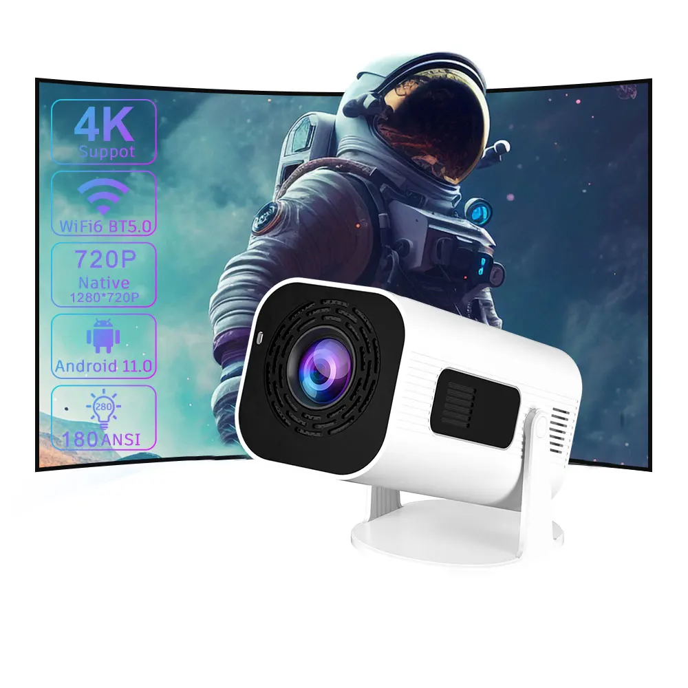 XP330 portable projector H713 chipset Android 11 projector with wifi 1gb + 8gb android tv system 180 ANSI mini projector