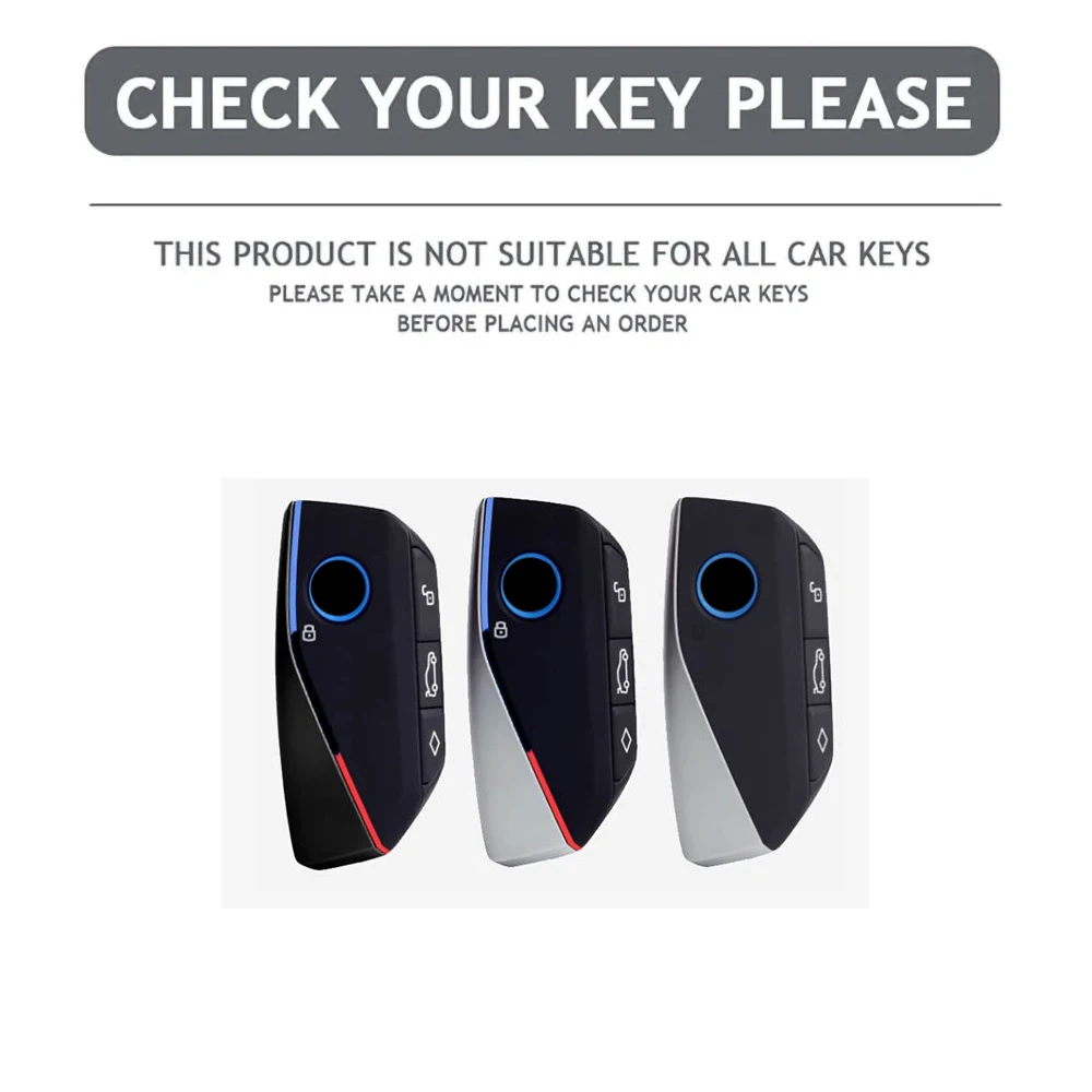 ABS Carbon Car Key Fob Cover Case Shell For BMW 530i 540i 550e 750e 740i 760i X1 X2 X5 X6 X7 M5 iX1 iX2 iX XM i5 i7 2024 2025