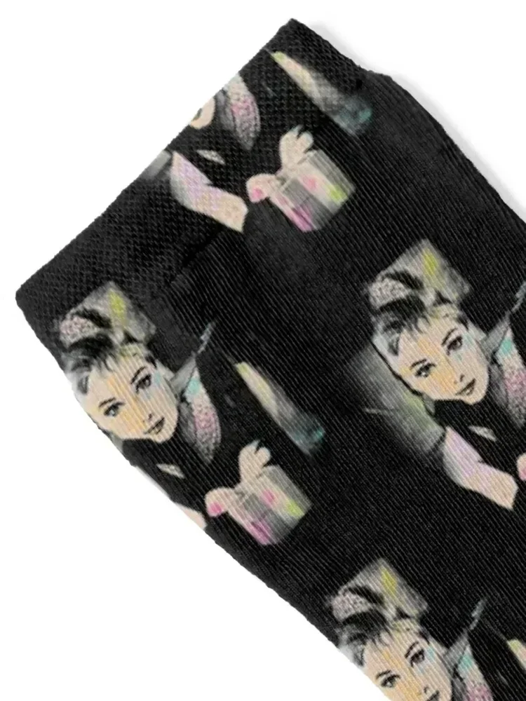 Audrey Hepburn Socks halloween summer heated kawaii Socks Man Women's