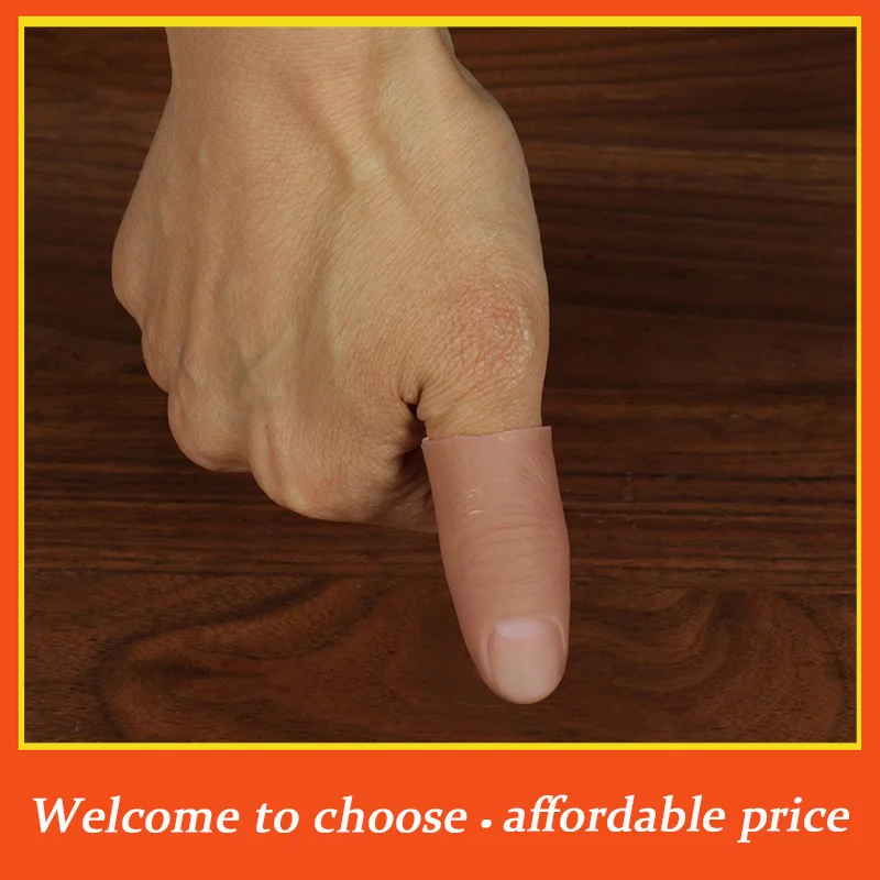 

TH 1pc Silicone Magic Props Prank Prosthetic Limbs Fake Fingers Simulated Cots Severed Prostheses Silicone Gloves